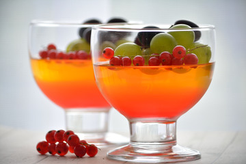 dessert with fruits