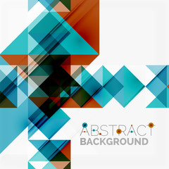 Fototapeta premium Abstract geometric background. Modern overlapping triangles