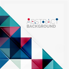 Abstract geometric background. Modern overlapping triangles