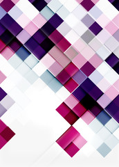 Square shape mosaic pattern design. Universal modern composition