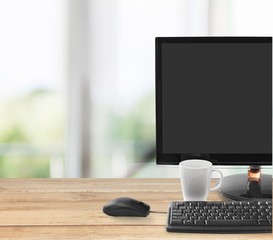 Computer, monitor, screen.