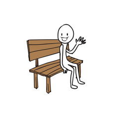 Man sitting on bench