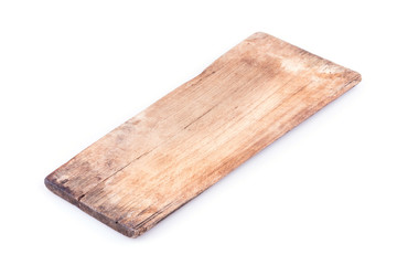 old wood board weathered isolated on white background