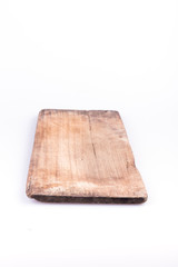 old wood board weathered isolated on white background