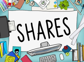 Shares Sharing Help Give Dividend Concept