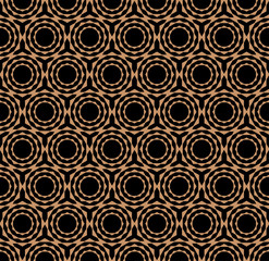 seamless geometric texture- gold on black