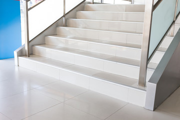 white stairs in modern office