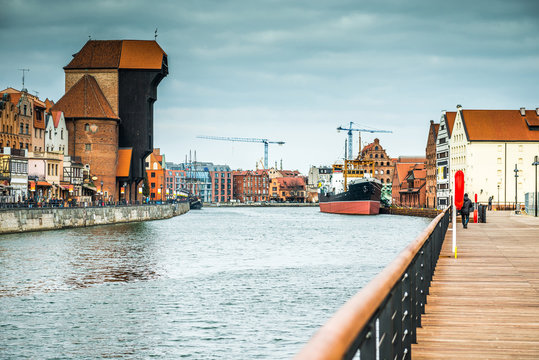 Old Port of Gdansk with the Crane 