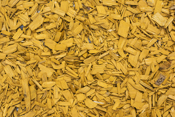 Oranged colored wooden pieces