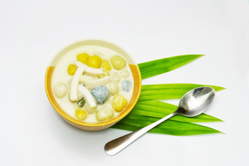 Thai dessert with coconut milk