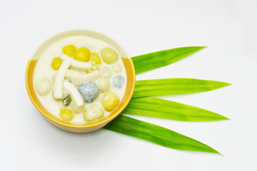 Thai dessert with coconut milk