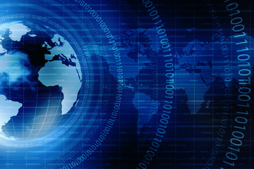 World Map Business background