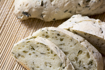 coriander bread with chives