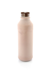 Chocolate milk isolated white background