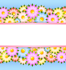Flower card template