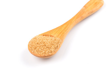 brown sugar in a spoon