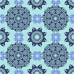 Seamless decorative pattern in oriental style