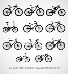 Bicycles.