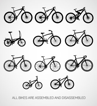 Bicycles.
