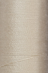 bobbin of beige thread