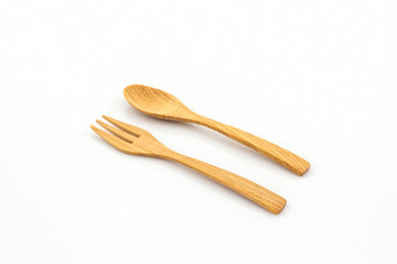 Wooden spoon and fork.