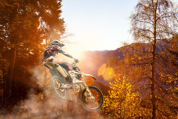 motocross at sunset © Silvano Rebai