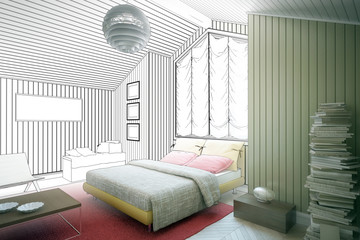 Schlafzimmer-Einrichtung (Entwurf)