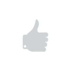 modern flat hand icon like