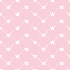 Naklejka premium Seamless damask decorative pink wallpaper