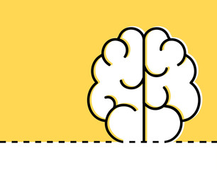 Creative brain idea concept. Creativity. Vector background