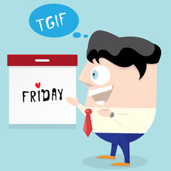 thanks god it is friday concept. i love friday