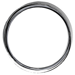 runder Rahmen schwarz