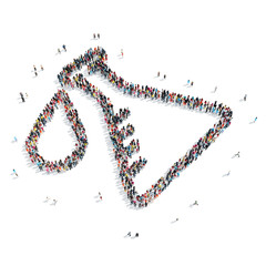 people in the shape of bulb