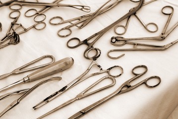 forceps scissors and other ancient medical instruments