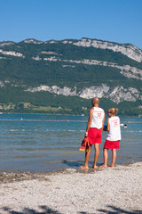 Plage de Conjux en Savoie (Lac du bourget)