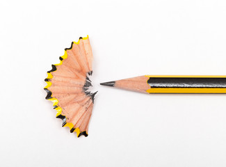 Pencil and pencil sharperner