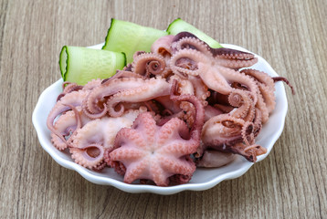 Marinated octopus