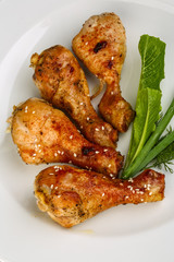 Grilled chicken legs