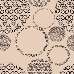Seamless lace pattern on pastel background.Vector.