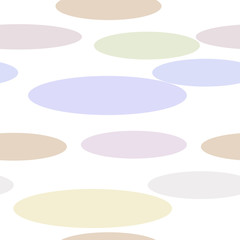 The composition of circles gentle colors on a white background. Seamless.