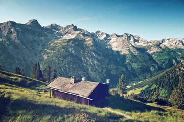 Alpine moutains in Tyrol Austria