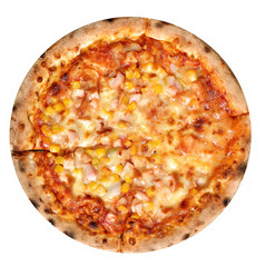 Pizza isolated on white background © agcreativelab