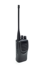 Portable walkie-talkie isolated
