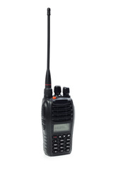 Portable walkie-talkie isolated