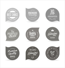 Modern design badges
