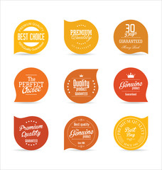 Modern design badges