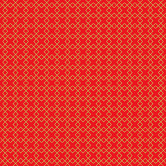 Golden seamless vintage Chinese window tracery square line pattern background.
