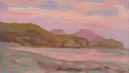 Seascape. Oil painting