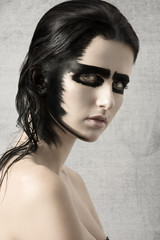 Fototapeta premium woman with creative make-up