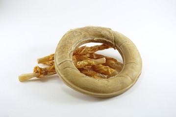 Donut shape dog snack